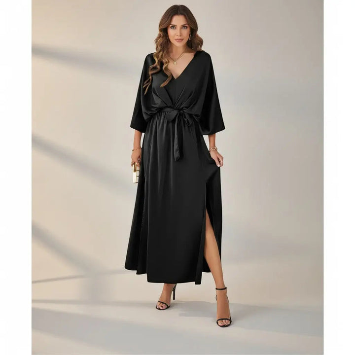 Penélope - Vestido de Noche Largo con Escote en V