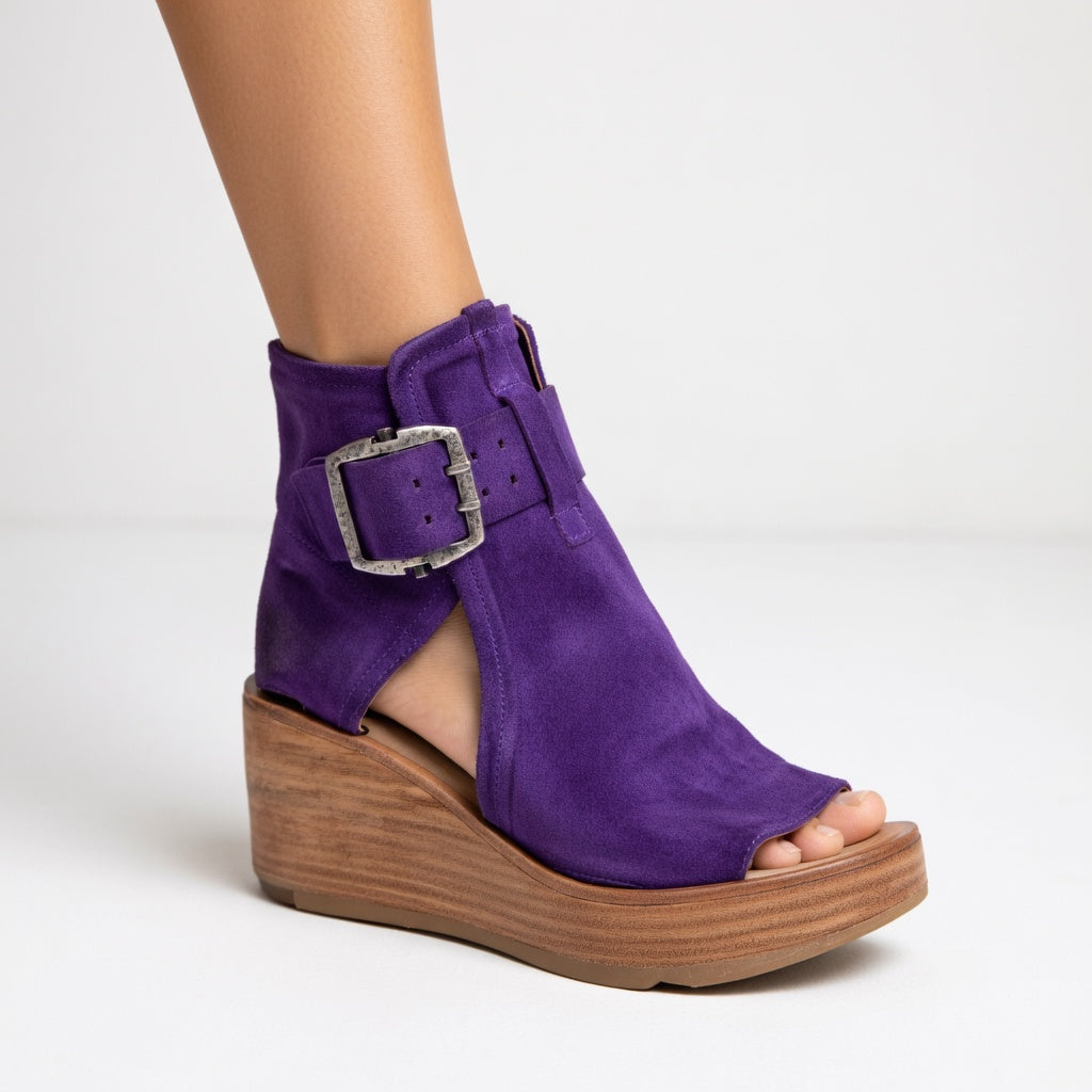 Orélisse™ - Botines de cuña abiertos estilo moderno