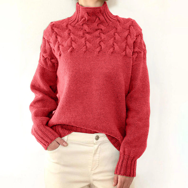 Nina | Suéter de Cuello Alto Tejido Cálido