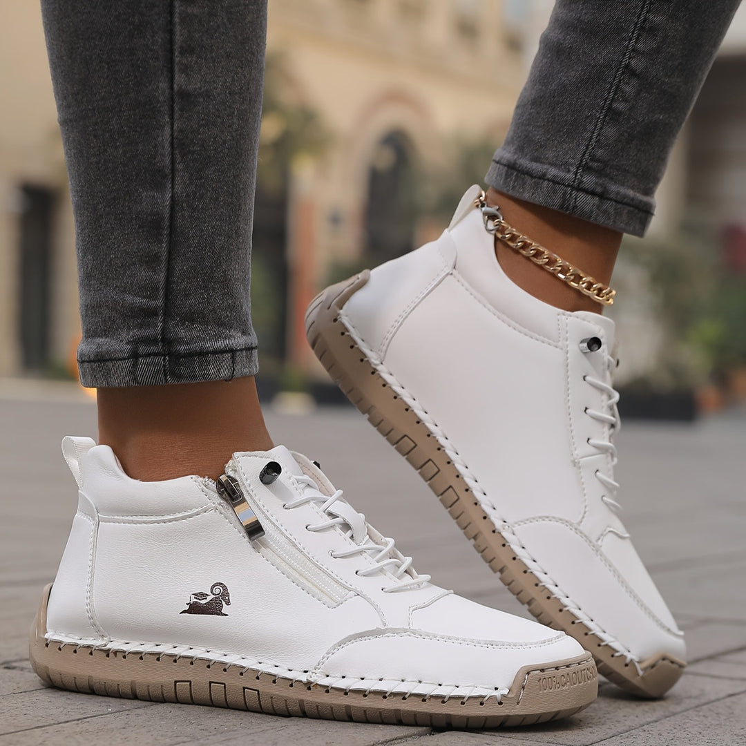 Zapatos Ortopédicos Flora Cómodos con Cierre de Cremallera