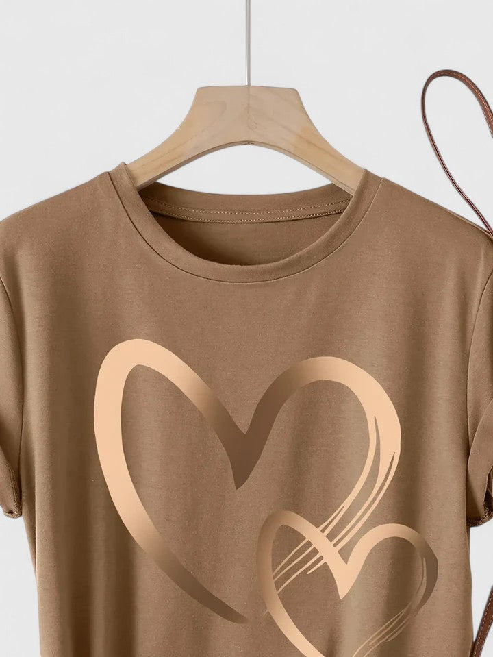 Clara | Camiseta Cómoda de Manga Corta