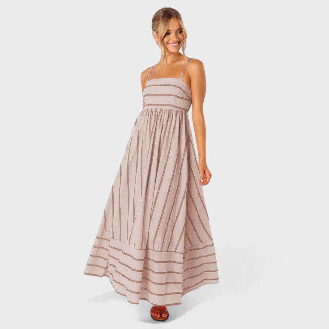 Camila - Vestido de rayas fresco