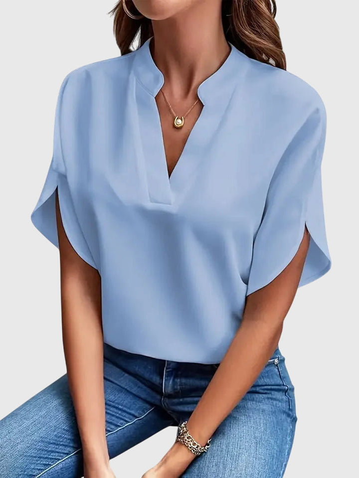 Isabelle | Camisa V Neck Suave y Elegante