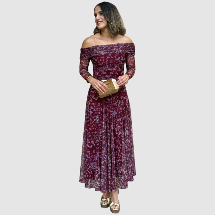 Dana - Vestido con hombros descubiertos