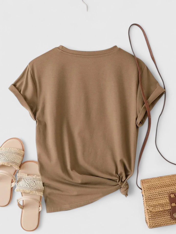 Clara | Camiseta Cómoda de Manga Corta