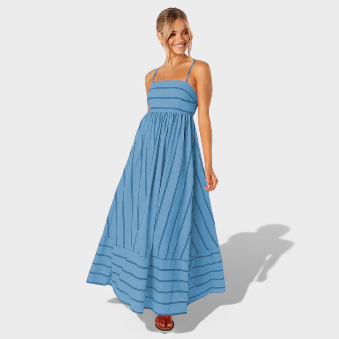 Camila - Vestido de rayas fresco