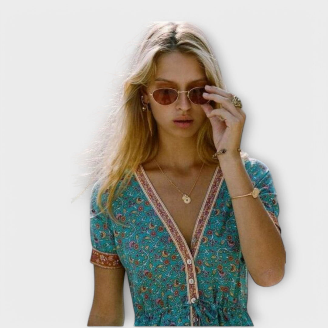 Alexandra - Vestido midi boho