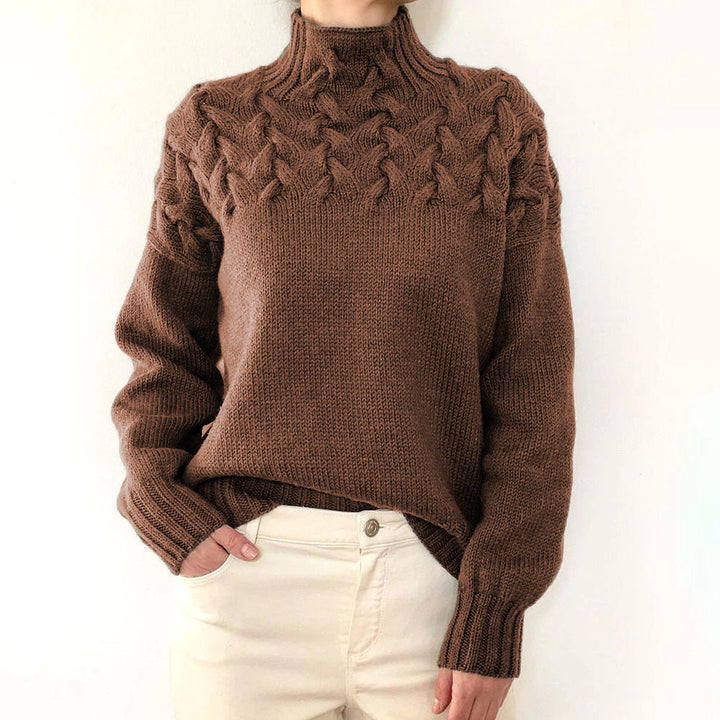 Nina | Suéter de Cuello Alto Tejido Cálido