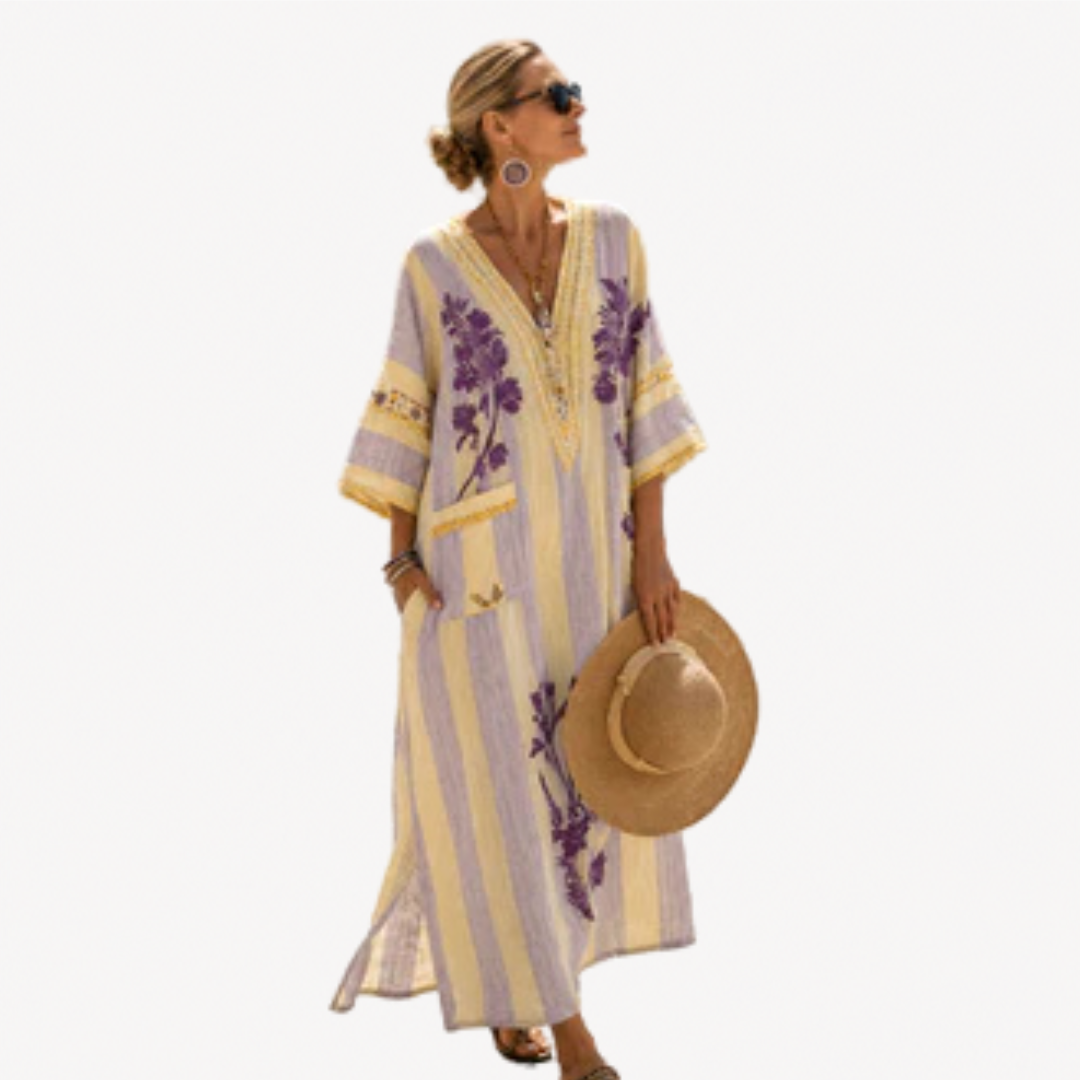 Vestido Verano Santorini - vestido bohemio de playa para mujer
