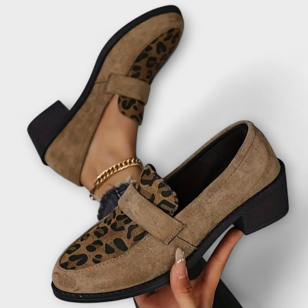 Aurora - Zapatos elegantes para mujer con estampado de leopardo