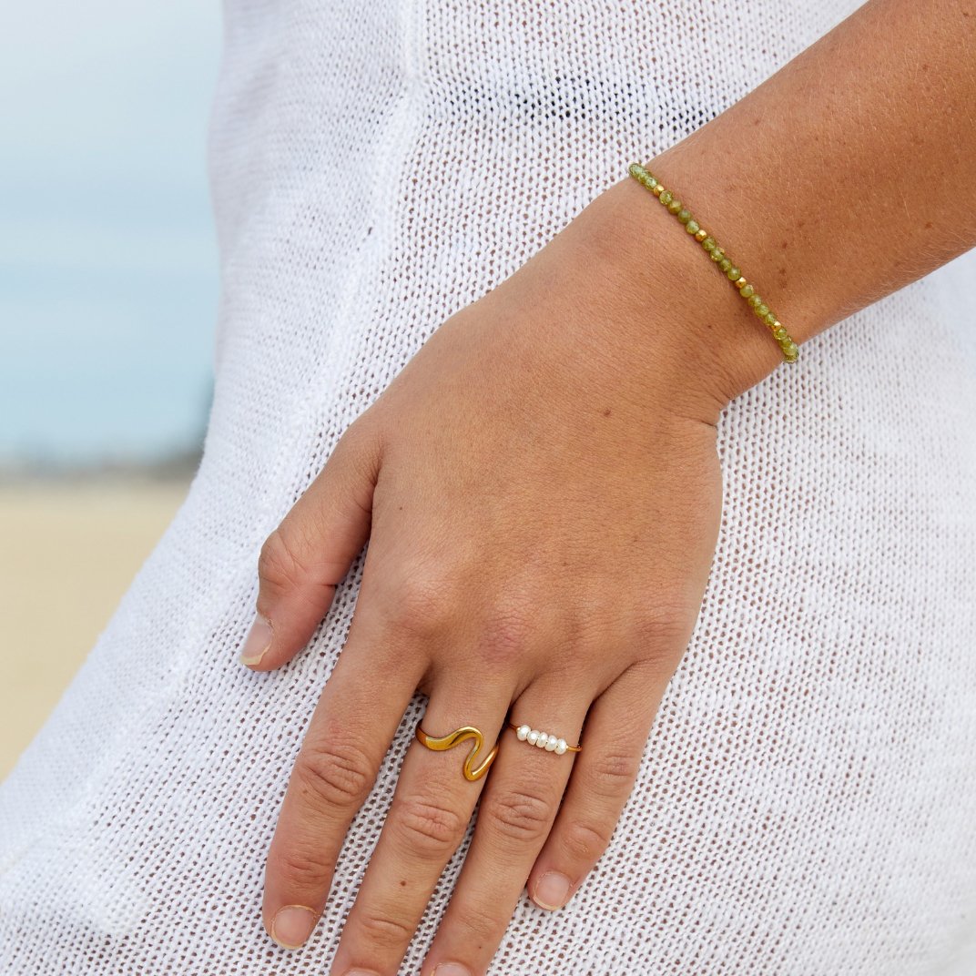 Silva - Anillo de perlas de agua dulce