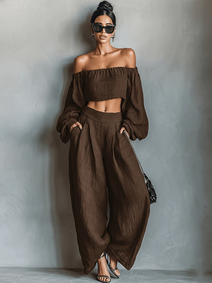 Tiana | Conjunto Sin Mangas – Elegante, Con Pantalones Anchos
