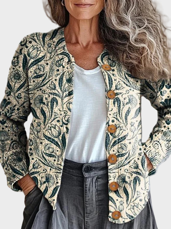 Ilse™ – Chaqueta floral de punto