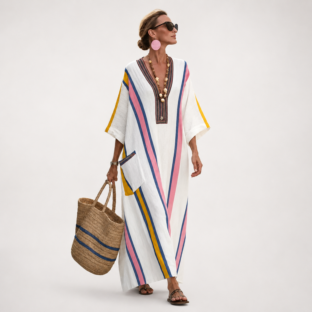 Vestido Verano Saint-Tropez - vestido bohemio de playa para mujer