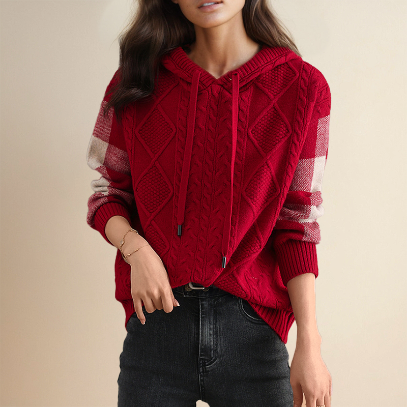 Julie | Sudadera de Punto con Capucha