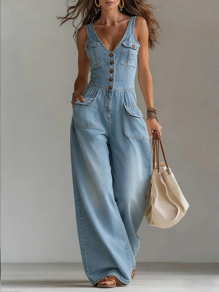 Sylvie - Mono de Denim Casual | Comodidad y Estilo