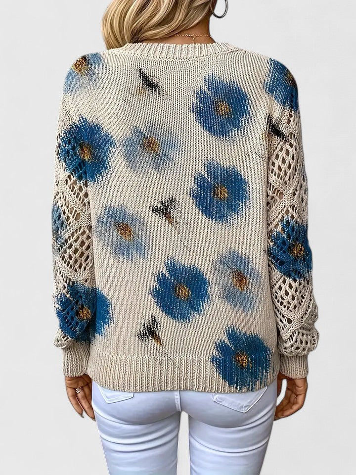 Bronwen | Jersey de Encaje Floral