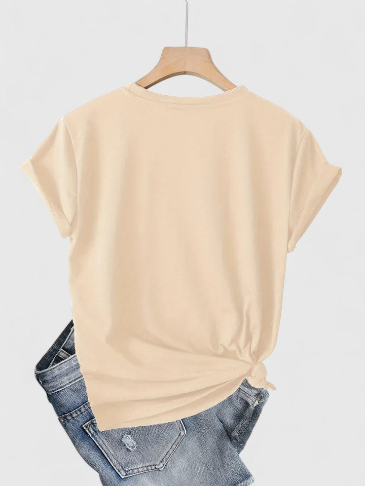 Clara | Camiseta Cómoda de Manga Corta