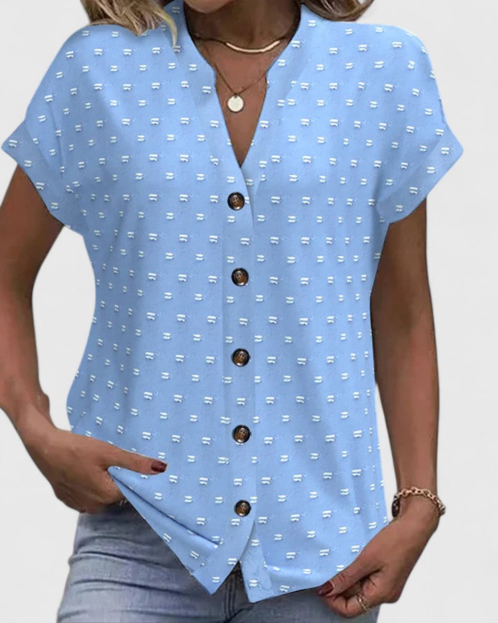 Élodie | Camisa V Neck Confortable