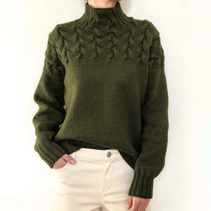 Nina | Suéter de Cuello Alto Tejido Cálido