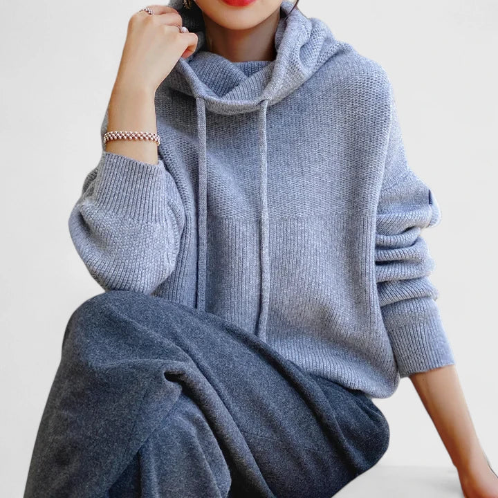 Jeanne | Sudadera con Capucha de Punto Confortable