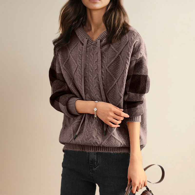 Julie | Sudadera de Punto con Capucha
