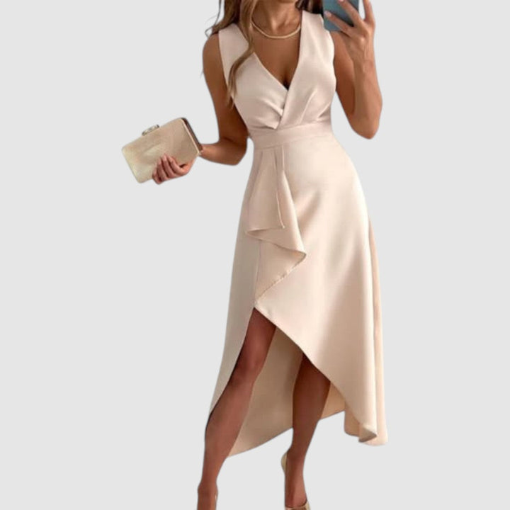 Valerie - Vestido envolvente elegante con escote en V Mujer