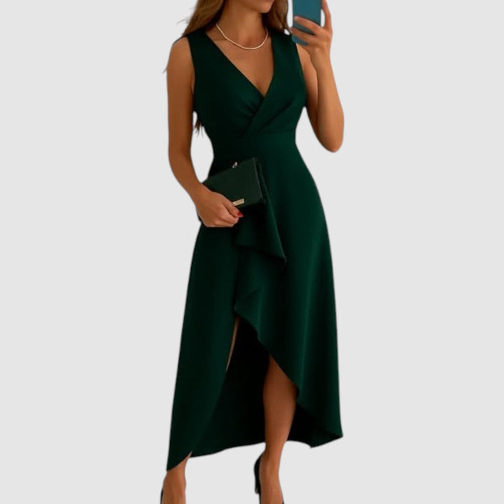 Valerie - Vestido envolvente elegante con escote en V Mujer
