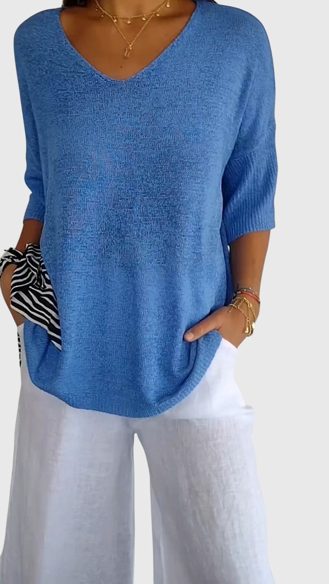 Caroline | Top Elegante con Escote en V