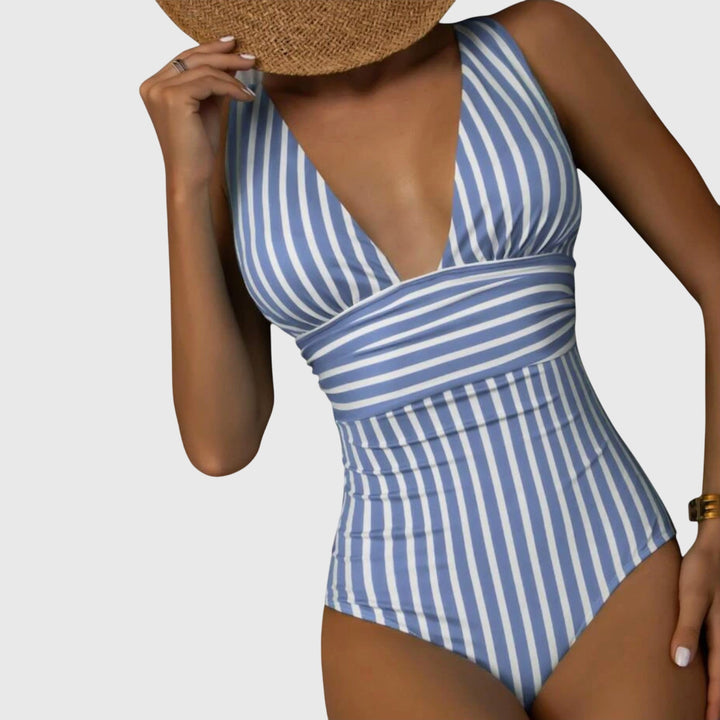 Sidonie | Maillot de bain una pieza a rayas con soporte