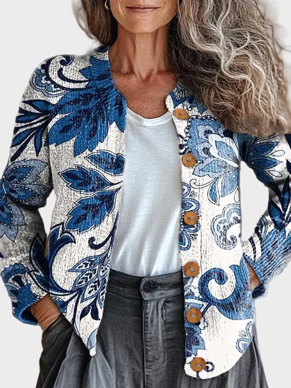 Loricel™ – Cárdigan con estampado floral
