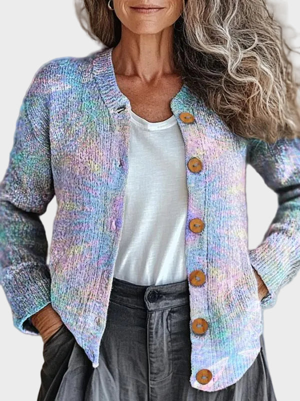 Ivadelle™ - Cárdigan con motivo pastel
