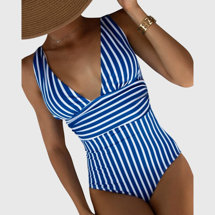 Sidonie | Maillot de bain una pieza a rayas con soporte