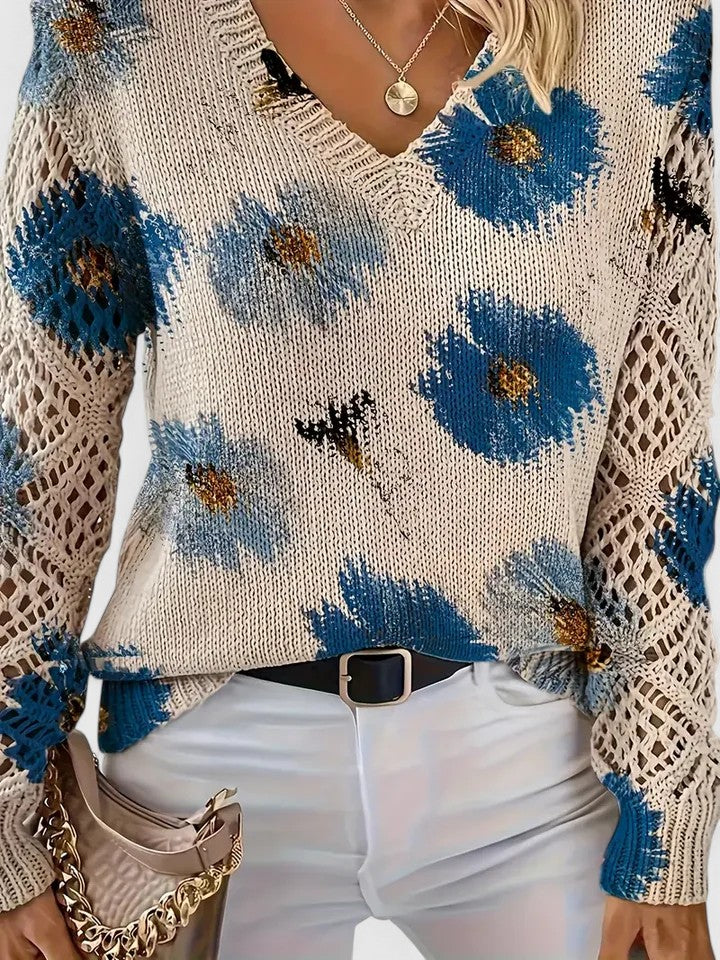Bronwen | Jersey de Encaje Floral