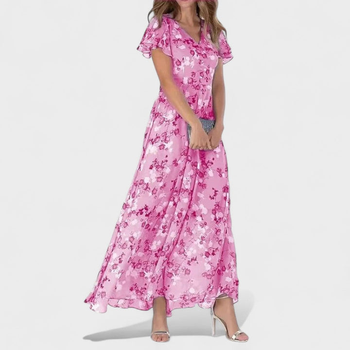 Andreia - Vestido largo floral