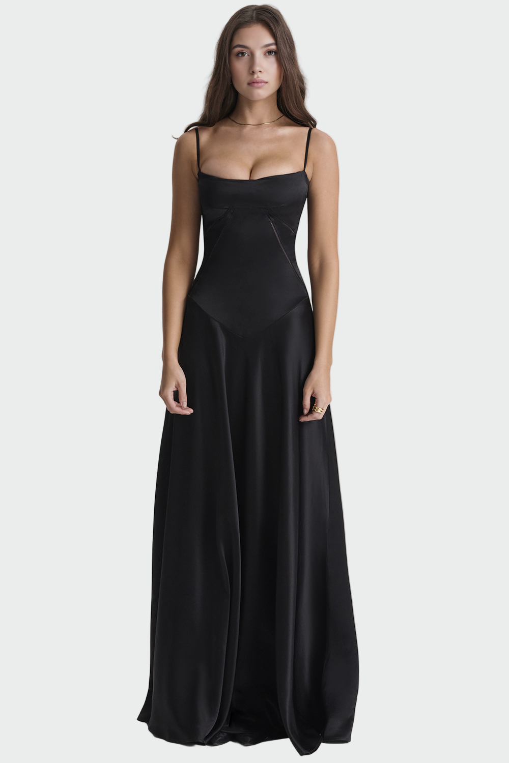 Vítězslava – Vestido de Satén para Dama Mujer