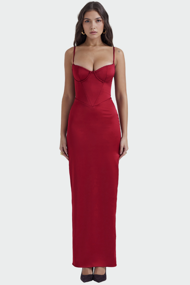 Kateřina – Vestido de Satén Mujer