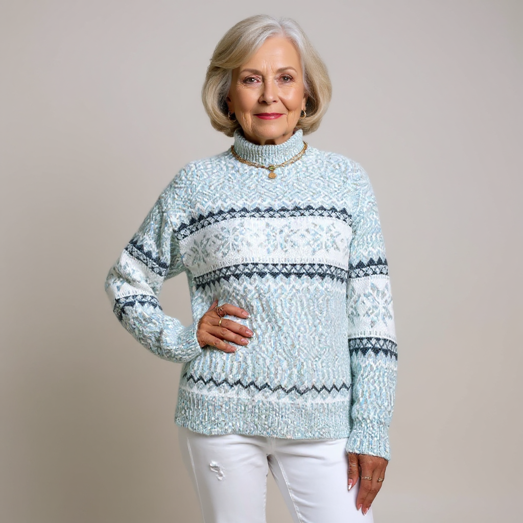 Enid | Jersey Fair Isle con copos de nieve
