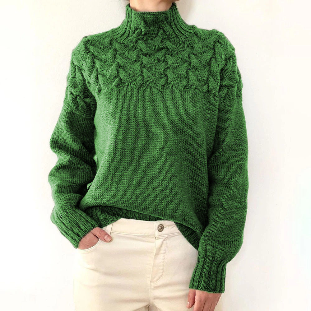 Nina | Suéter de Cuello Alto Tejido Cálido