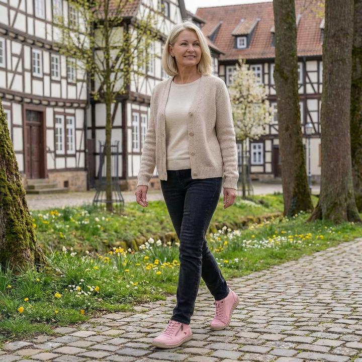 Zapatos Ortopédicos Flora Cómodos con Cierre de Cremallera