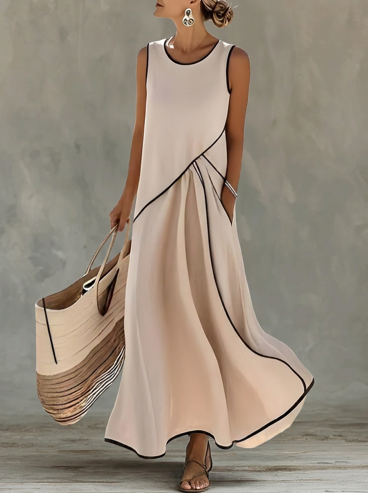 Saige | Vestido de Verano Rayado – Corte Ligero y Aireado