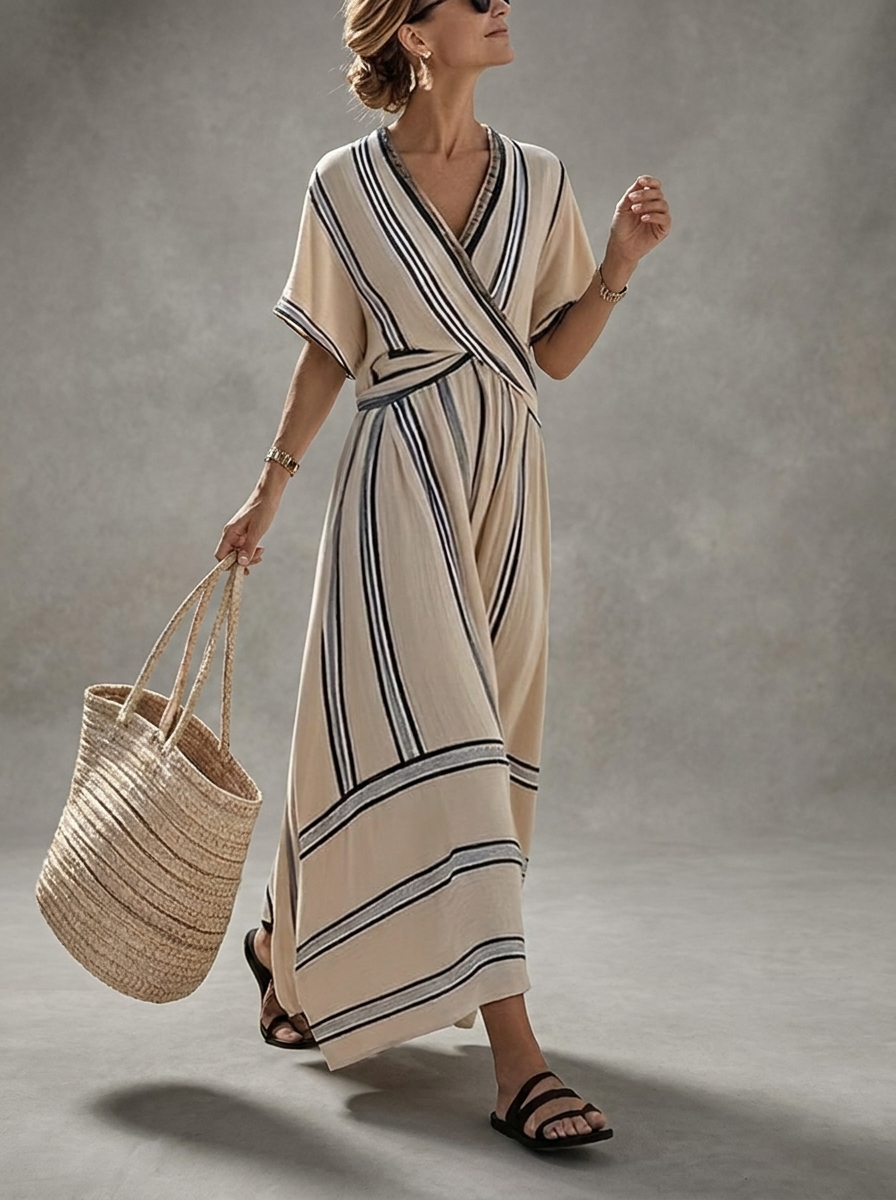 Santorini | Vestido de Verano – Elegancia Atemporal, Estilo Mediterráneo