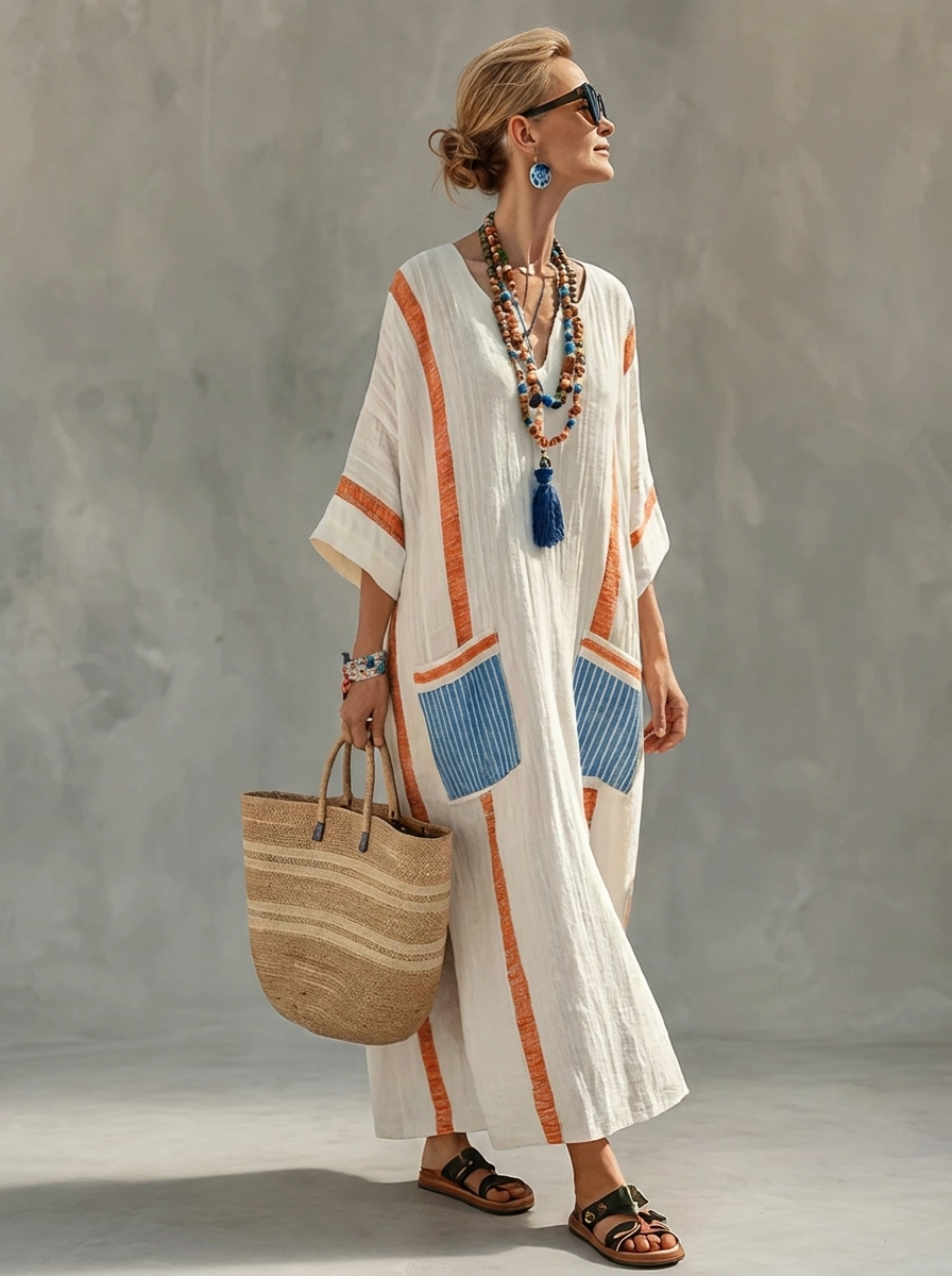 Vera | Vestido Maxi de Verano – Estilo Ligero y Romántico