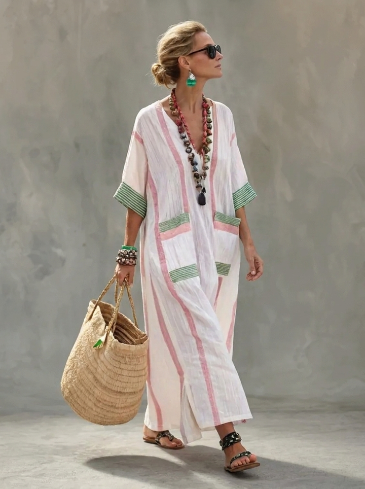 Vera | Vestido Maxi de Verano – Estilo Ligero y Romántico