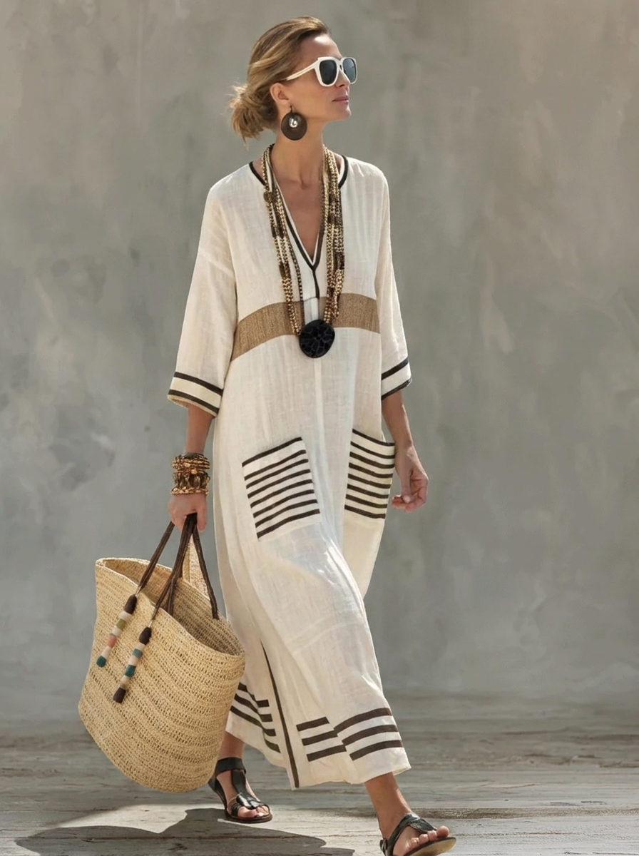 Vera | Vestido Maxi de Verano – Estilo Ligero y Romántico