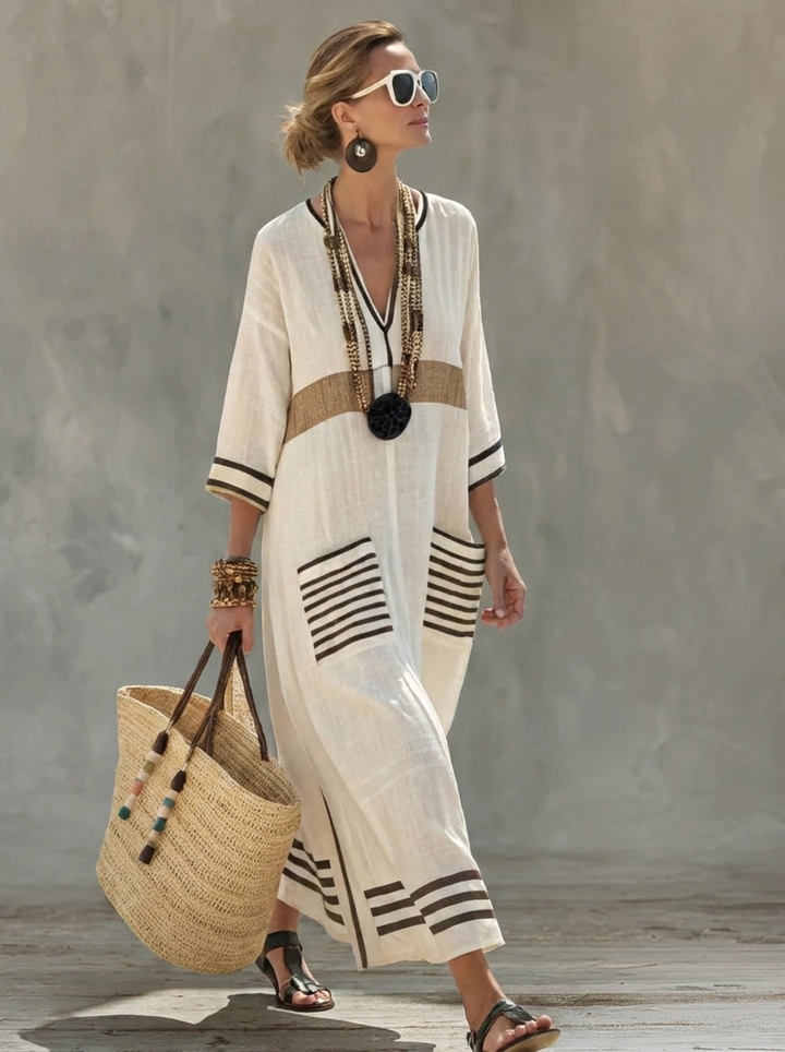 Vera | Vestido Maxi de Verano – Estilo Ligero y Romántico