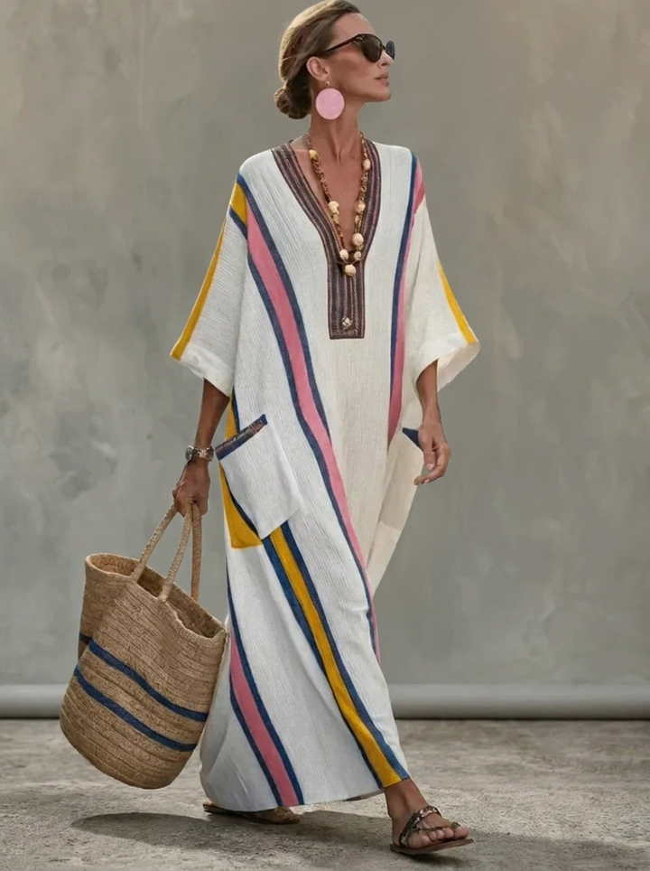 Vera | Vestido Maxi de Verano – Estilo Ligero y Romántico