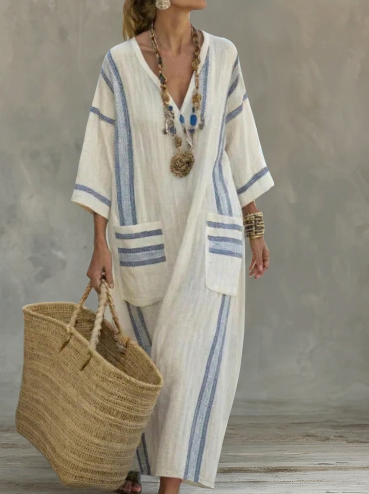 Vera | Vestido Maxi de Verano – Estilo Ligero y Romántico