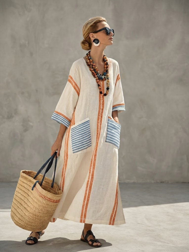 Vera | Vestido Maxi de Verano – Estilo Ligero y Romántico