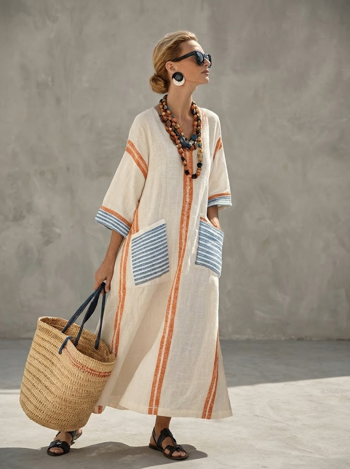 Vera | Vestido Maxi de Verano – Estilo Ligero y Romántico